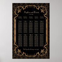 Charme Noir Grand Gatsby Art Déco Sièges