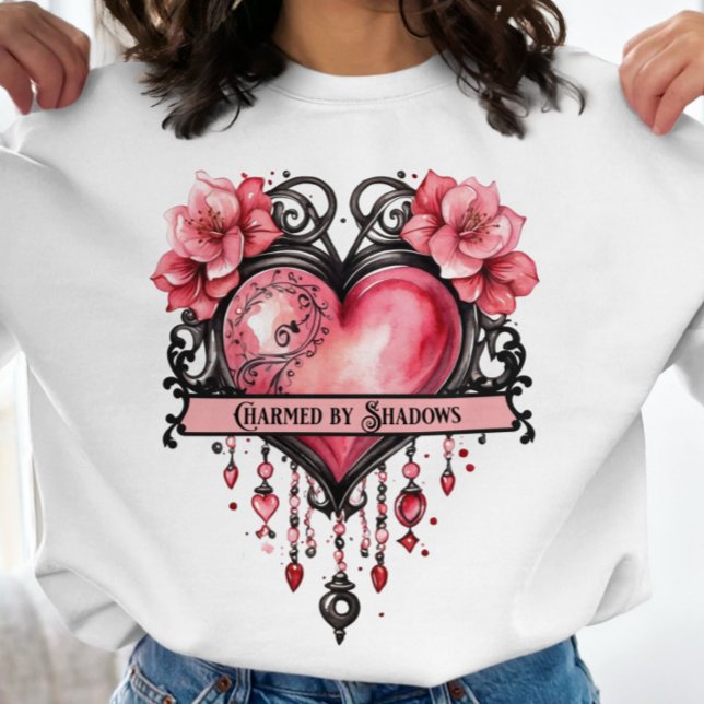 Charmé par Shadows Sweatshirt blanc (Créateur téléchargé)