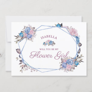 Charme parisien Be My Flower Girl Proposition Card