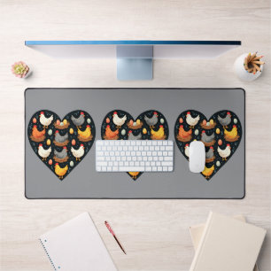 Charme rustique Cottagecore Motif de poulet de fer