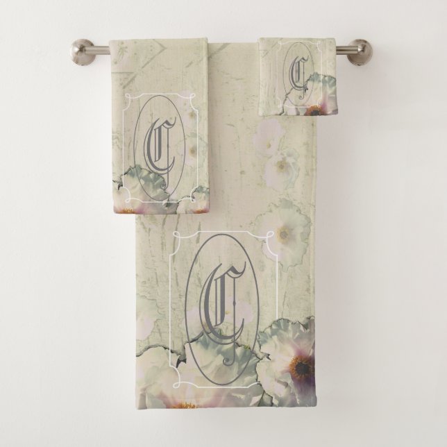 Charme Rustique Pivoine Arborescente Monogramme (En situation)