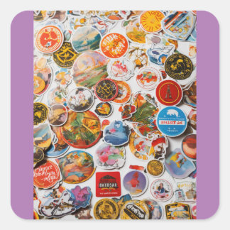 "Charme Vintage : Stickers Arrière - plans Brown"