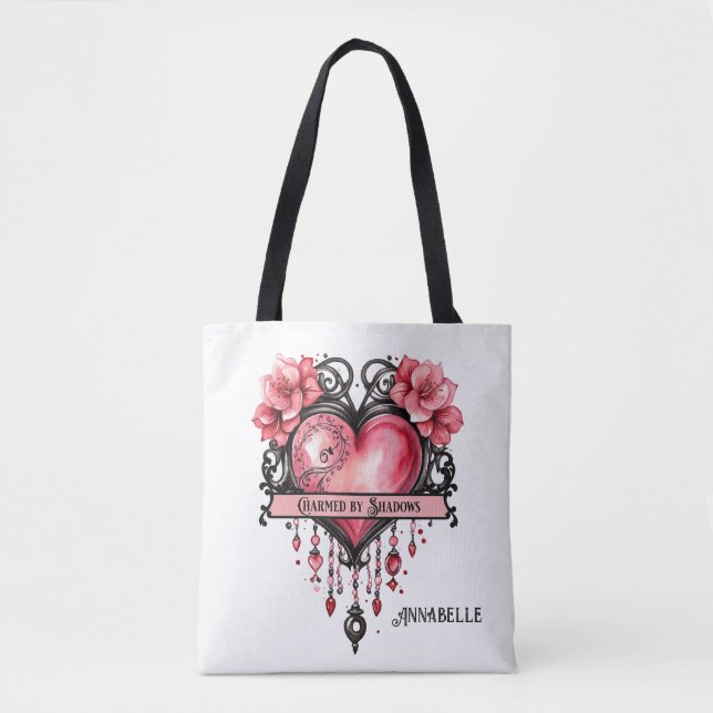 Charming by Shadows Heart Sac fourre-tout (Devant)