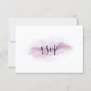 Charming Calligraphie rose Aquarelle Mariage RSVP