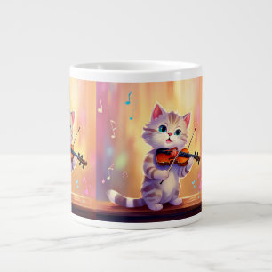 Charming Chat Jouer de la Mug de violon - Une mélo