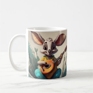"Charming Kangaroo Ceramic Mug - Sip with Aussie D