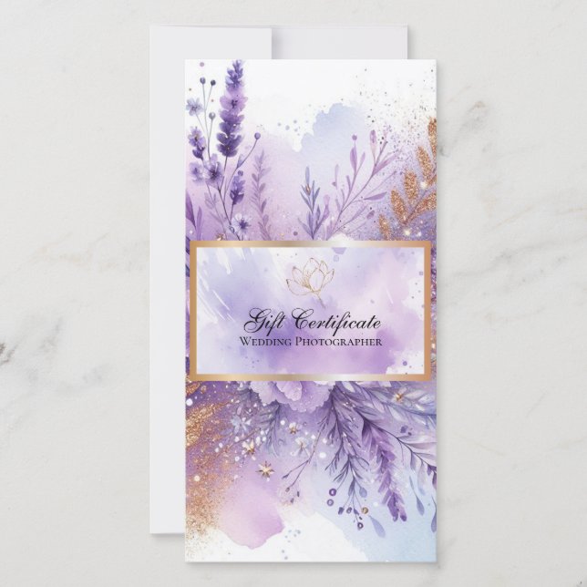 Charming Lavender Certificat cadeau (Devant)