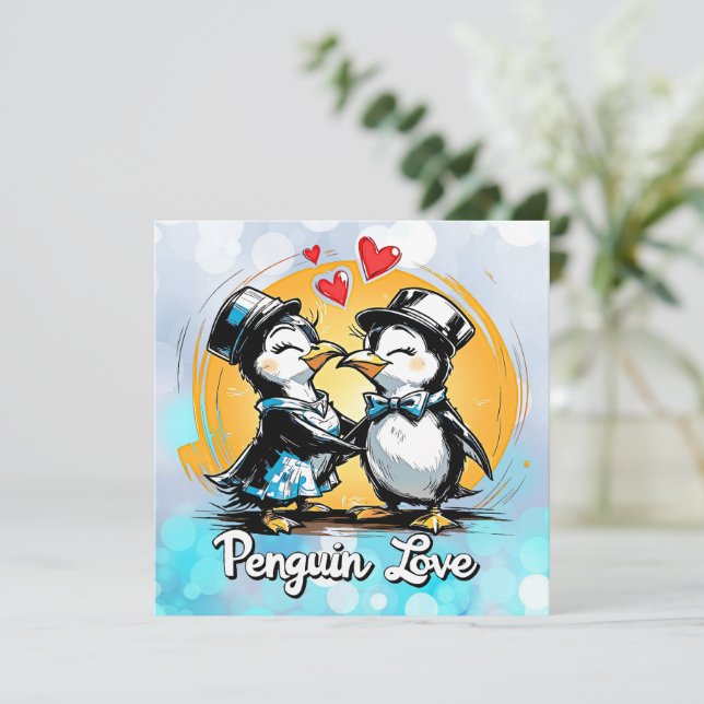 Charming Penguin Couple (Debout devant)