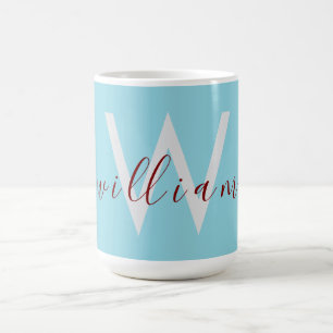 Charming Robin Oeuf Bleu Mug avec nom personnalisé