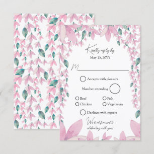 Charming Rose Wisteria RSVP