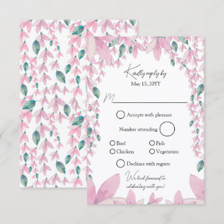 Charming Rose Wisteria RSVP