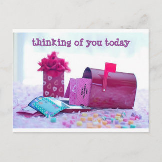 Charming Valentines Day Mailbox Carte postale