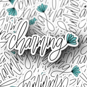 Charming Word Flower Laptop Die-Cut Sticker