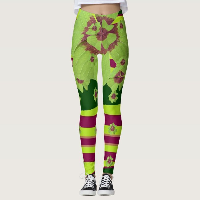 Charmingly Lucky Leggings Shamrocks (Devant)