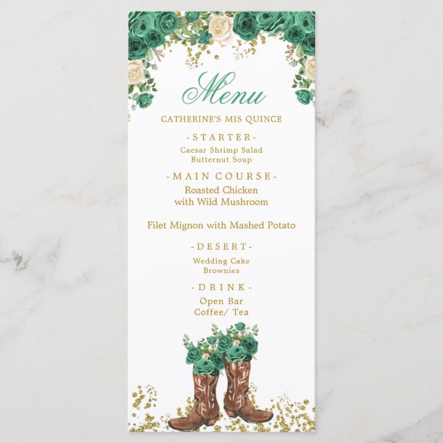 Charra Mis Quince Menu Western Green Hunter (Devant)