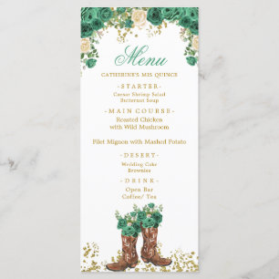 Charra Mis Quince Menu Western Green Hunter