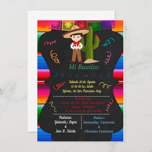 CHARRO BAUTIZO (Devant / Derrière)