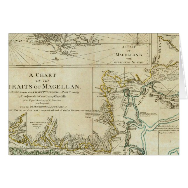 Chart Of The Straits Of Magellan (Devant horizontal)