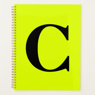 Chartreuse Fluorante Jaune Neon Nom du monogramme
