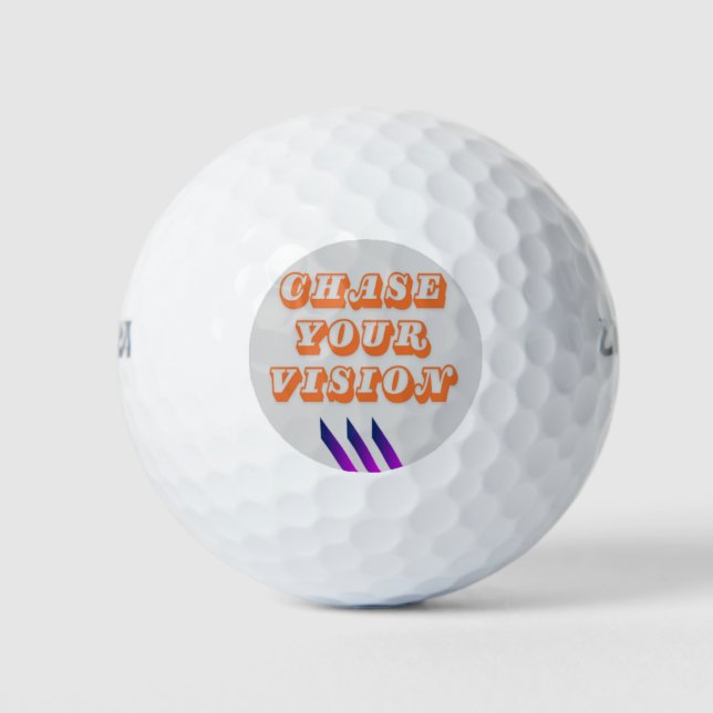 "Chase Your Vision - Des balles de golf de précisi (Devant)