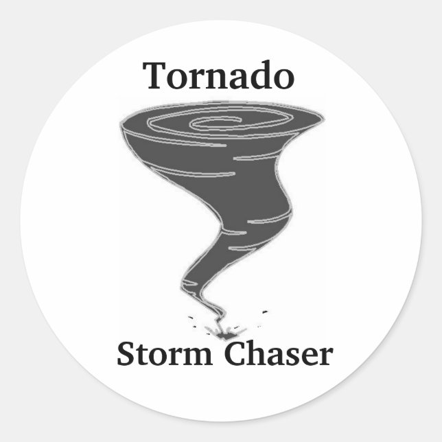 Chaser Tornado Storm - Stickers Rond (Devant)