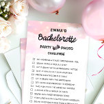 Chasse au bachelorette personnalisable<br><div class="desc">Belle,  personnalisable Bachelorette chasse chasse jeu! Vous pouvez la personnaliser avec les défis de votre jeu et le nom de la mariée.</div>