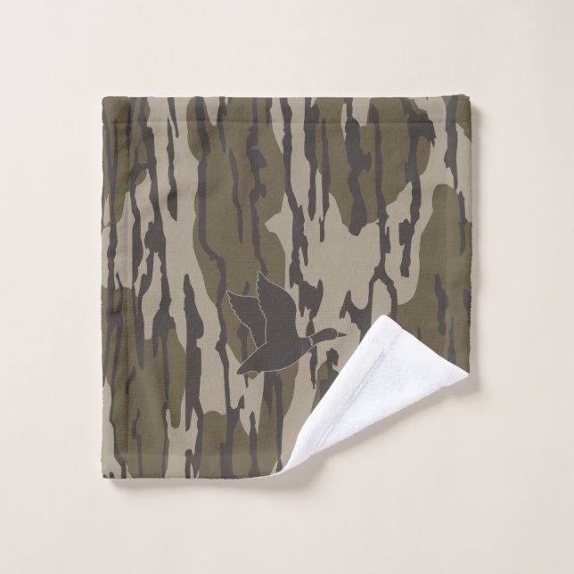 Chasse au canard Camo Old School (Gant de toilette)