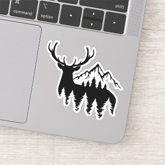 Chasse au wapiti de cerf en plein air Sticker déco