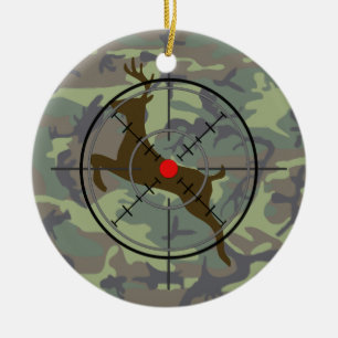 Chasse aux cerfs Camouflage Ornement de Noël