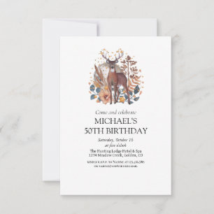 Chasse aux cerfs Invitation à la fête d'anniversai