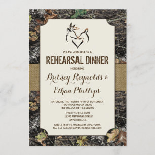 Chasse aux cerfs - Invitations pour le dîner de ré