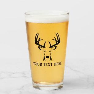 Chasse aux cerfs sur mesure Tumblr en verre de biè