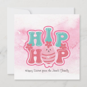 Chasse aux œufs de lapin Hip Hop Joyeuses Pâques A