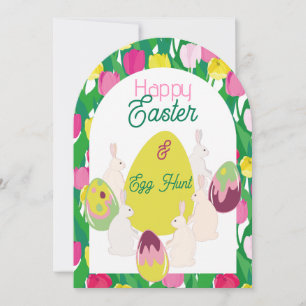 Chasse aux œufs. Invitation