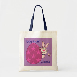 Chasse aux oeufs roses de lapin Sac fourre-tout bu