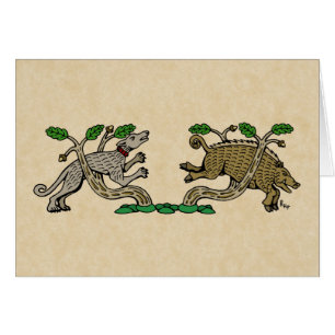 Chasse aux sangliers médiévaux