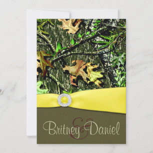 Chasse Camo Mariage Invitations