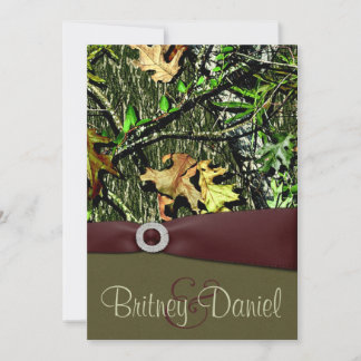 Chasse Camo Mariage Invitations