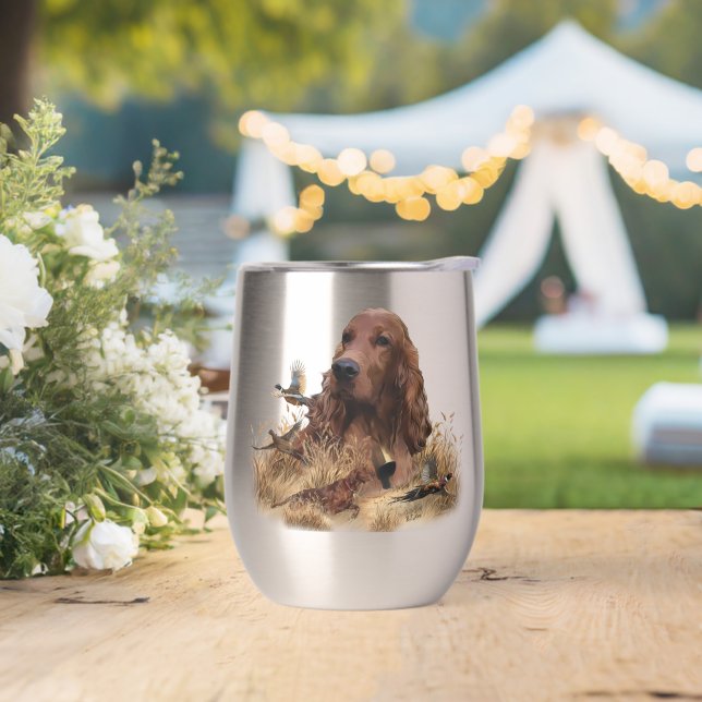 Chasse de Setter irlandais faisan, Art (Extérieur)