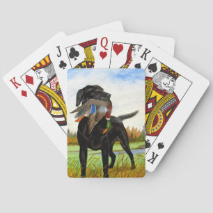 Chasse Dog Peinture Cartes de Jeu
