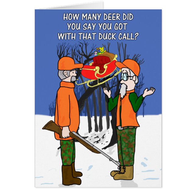 Chasse drôle de chasseur de cerfs communs de vol (Devant)