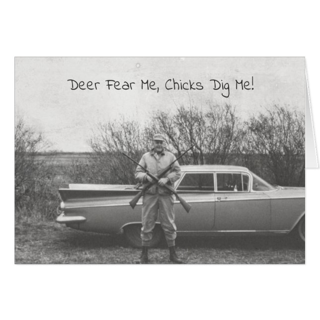 Chasse humoristique aux cerfs Chasse vieille autom (Devant Horizontal)