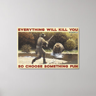 Chasse Ours Tout Vous Tue Décor De Toile