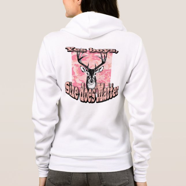 Chasse rose de mâle de cerfs communs de sweat - (Dos)