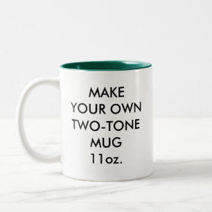 Chasseur 11oz personnalisé Mug vert à deux tons