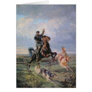Chasseur avec les barzoïs, 1872