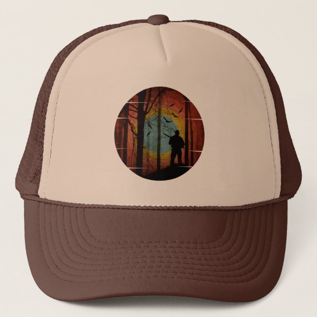 CHASSEUR DANS LES BOIS CHASSE FORET CASQUETTE DE C (Devant)