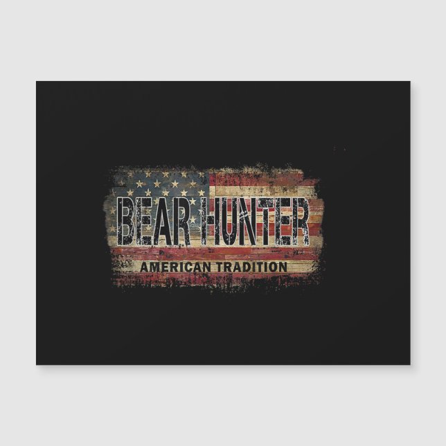 Chasseur d'ours au drapeau américain (Devant)
