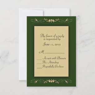 Chasseur Green et Gold RSVP