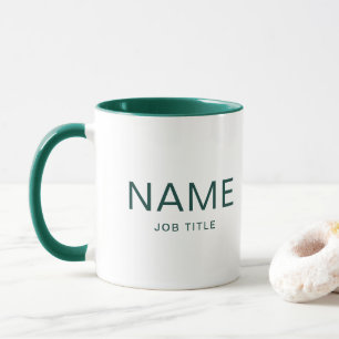 Chasseur personnalisé Mug combo vert avec votre no